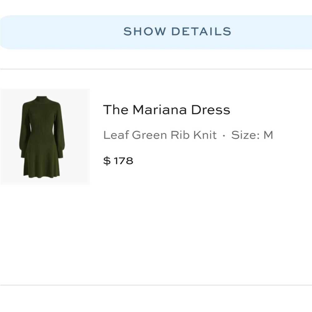 Hill House Olive Long Sleeve Dress